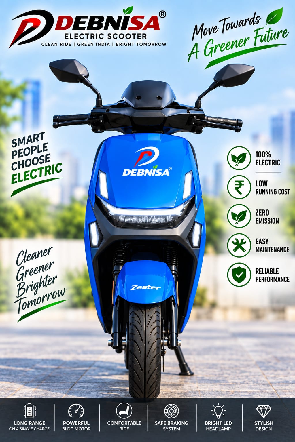 Debnisa Beauty Pro (Zester) Electric Scooter