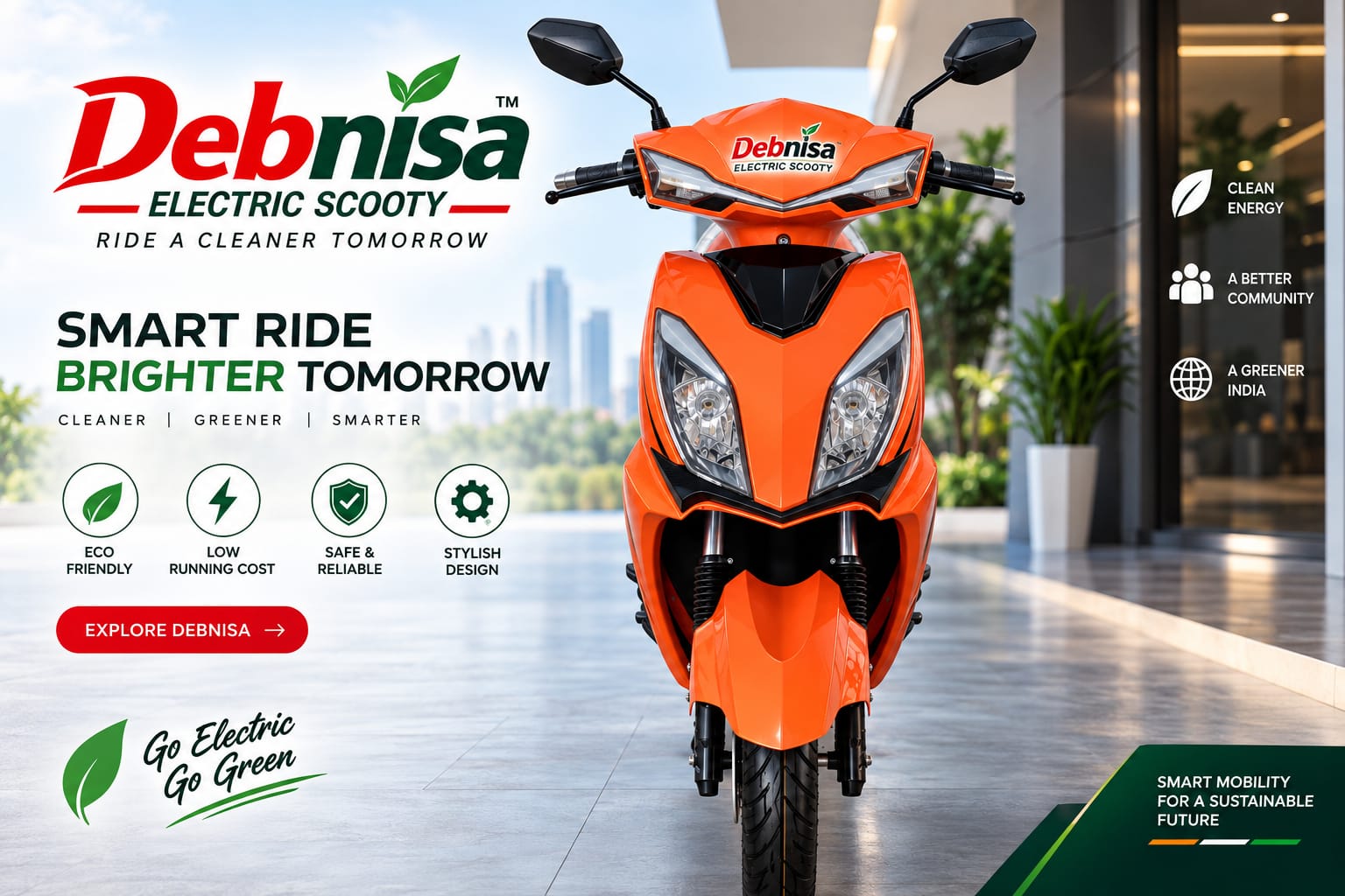 Debnisa REAL PRO Electric Scooty