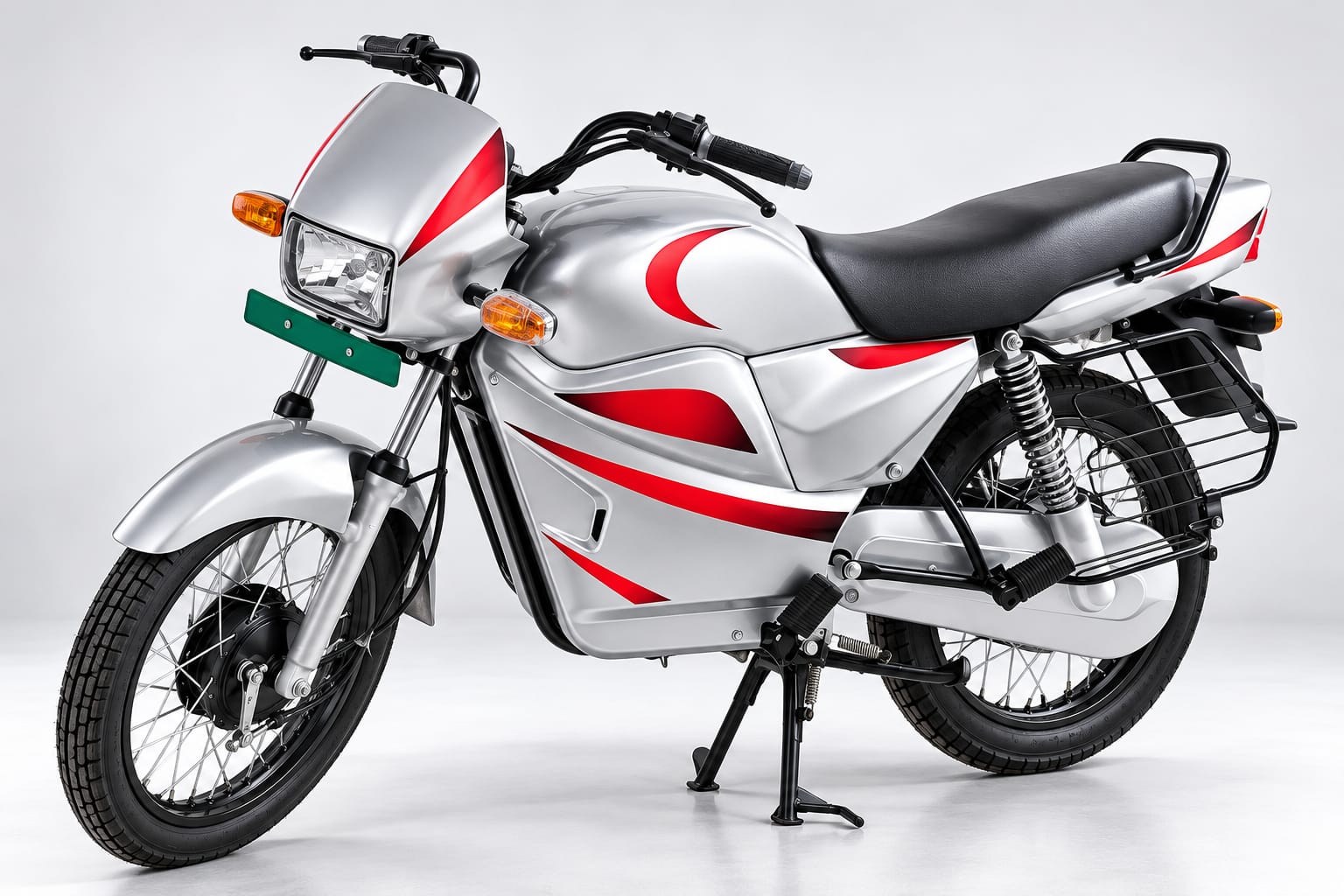 Electric Commuter 100 Motorcycle Silver