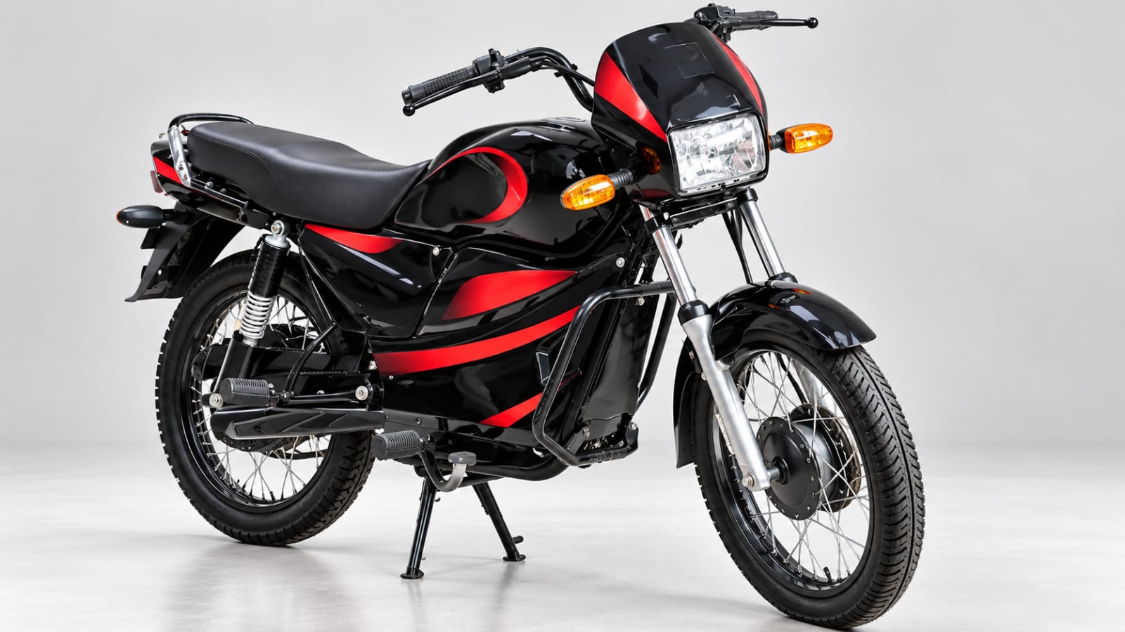 Electric Commuter 100 Motorcycle Black